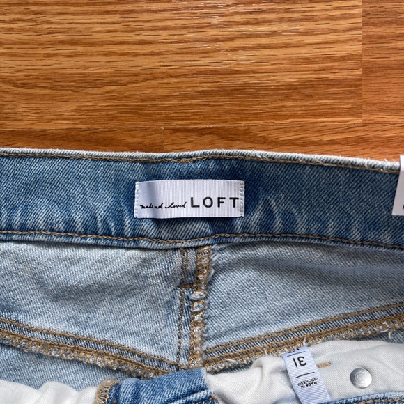 NWT LOFT Blue High-rise Wide Leg Jeans - Picture 4 of 5